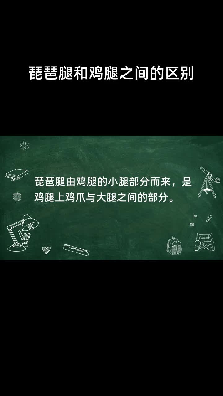 琵琶腿和鸡腿之间的区别