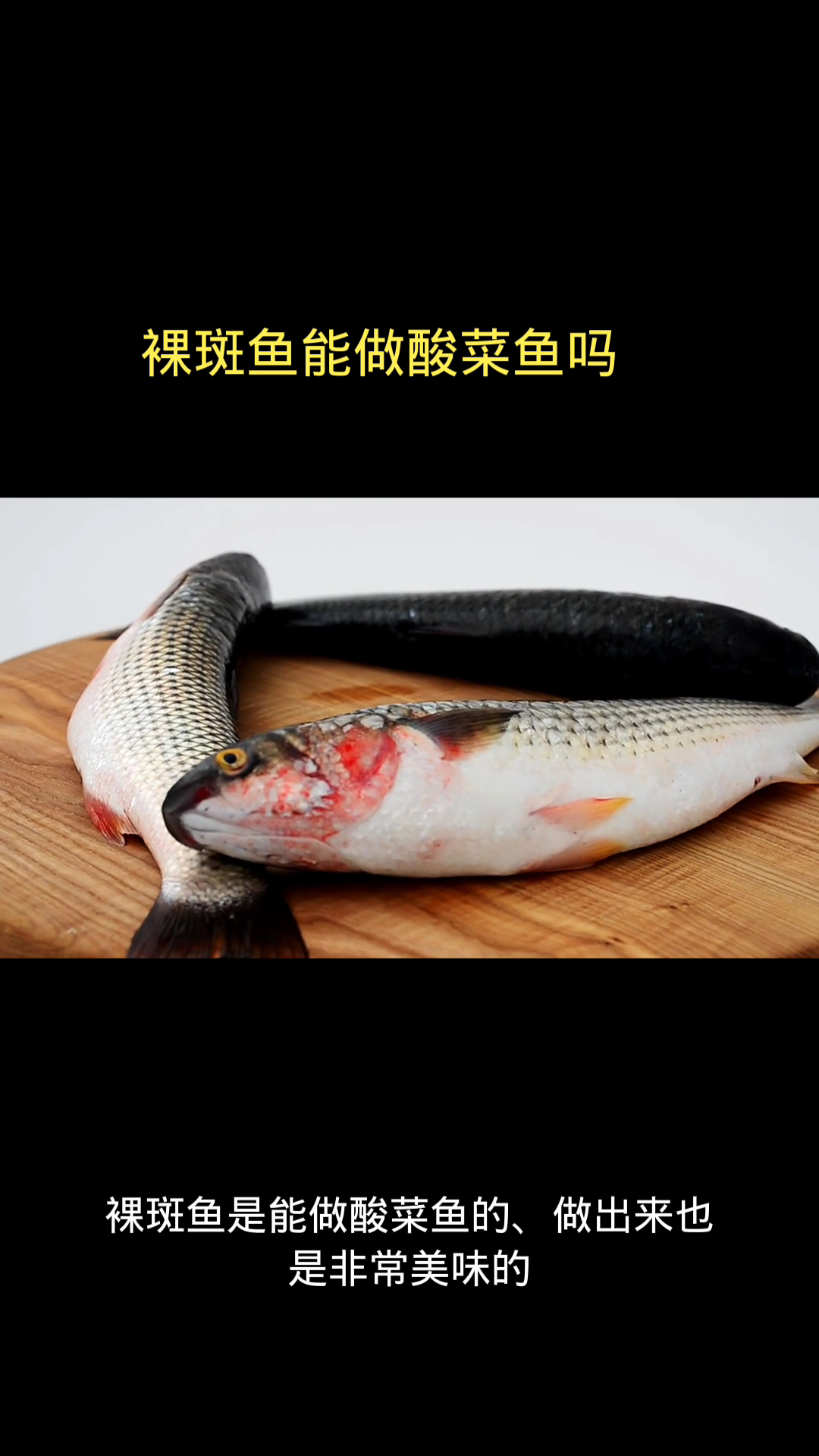 裸斑鱼能做酸菜鱼吗