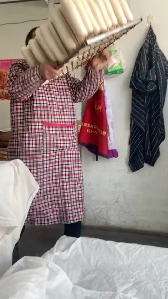 纯手工竹签馒头