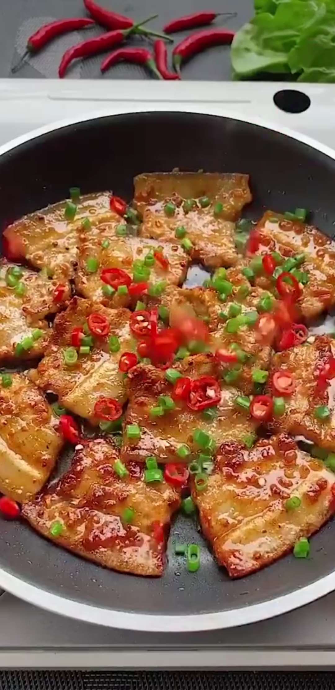 自己在家做点煎五花肉吃,老香了!