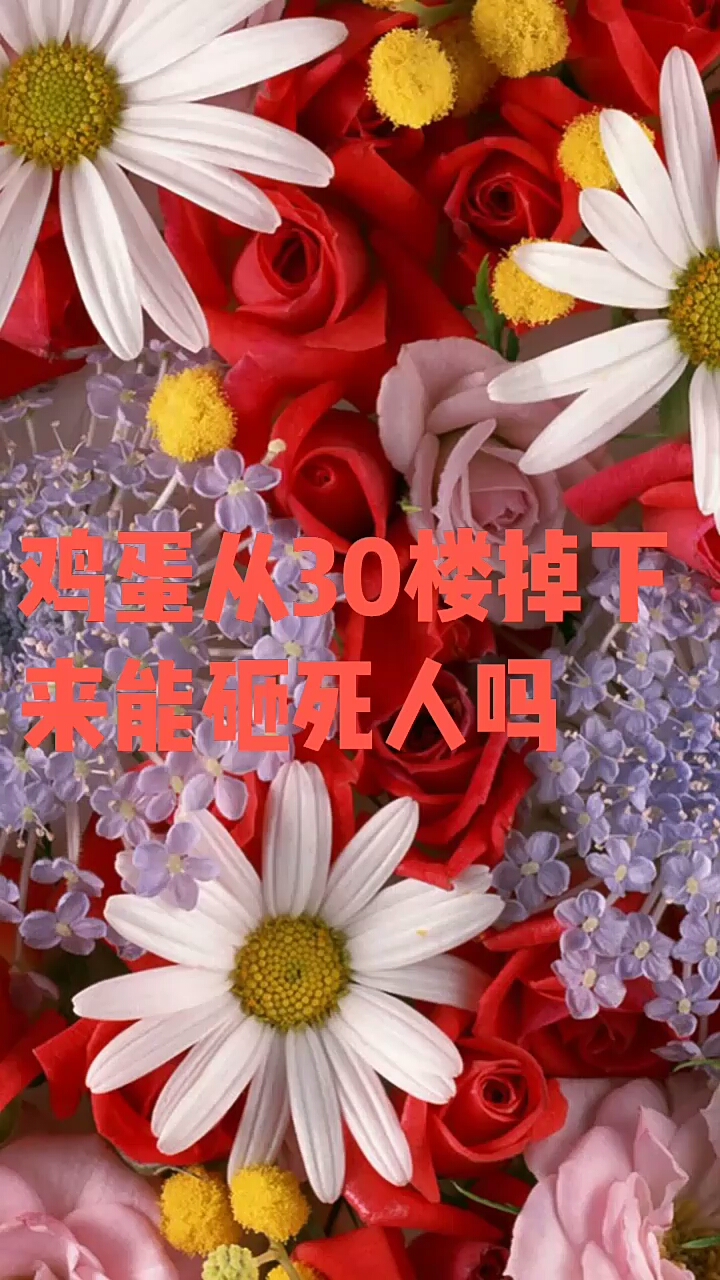 一个鸡蛋从30楼掉下来能砸死人吗