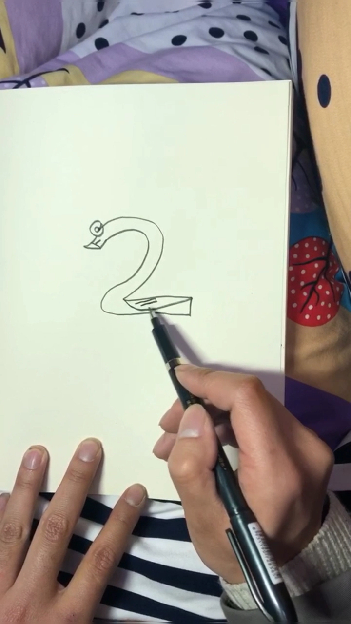 数字2教你画小鹅