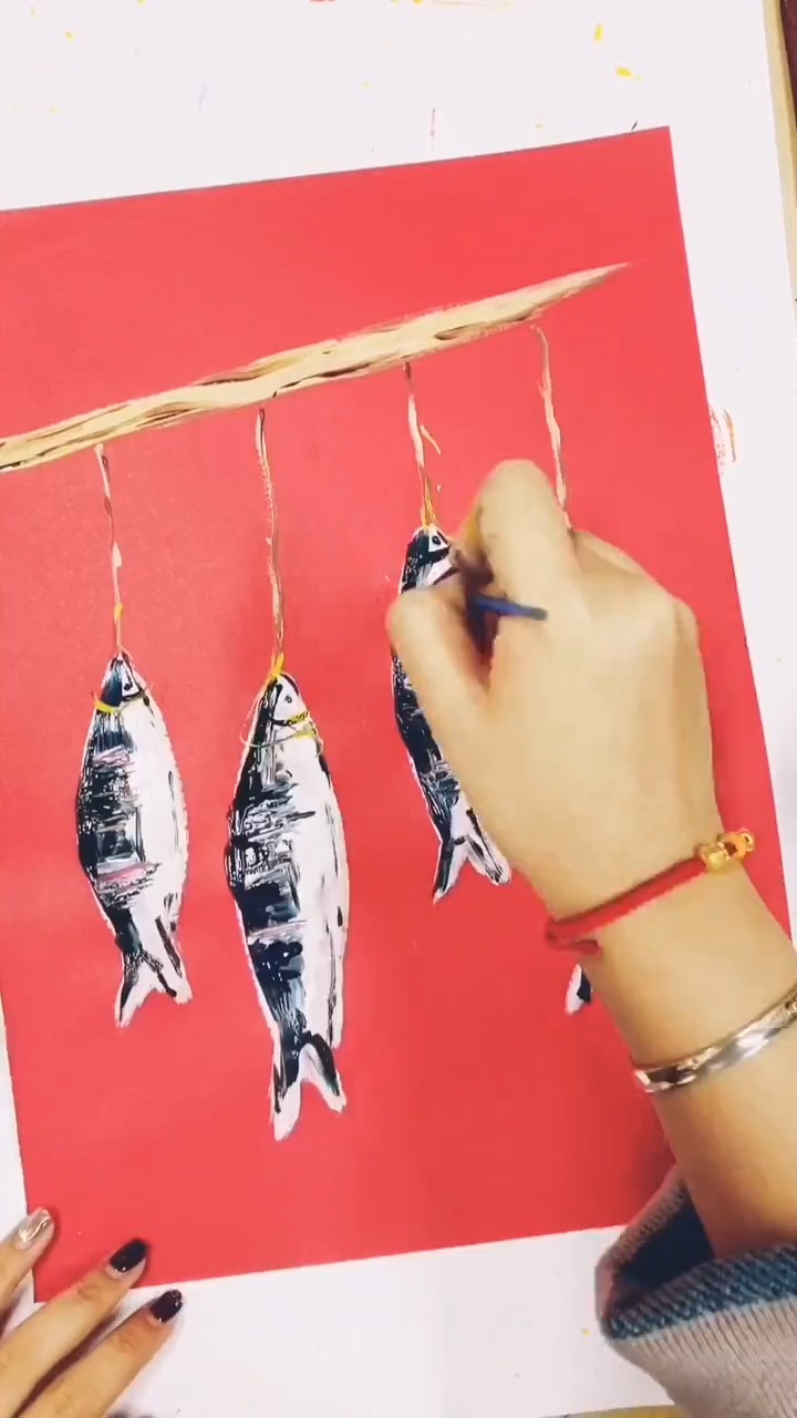 新年主题年年有鱼哦