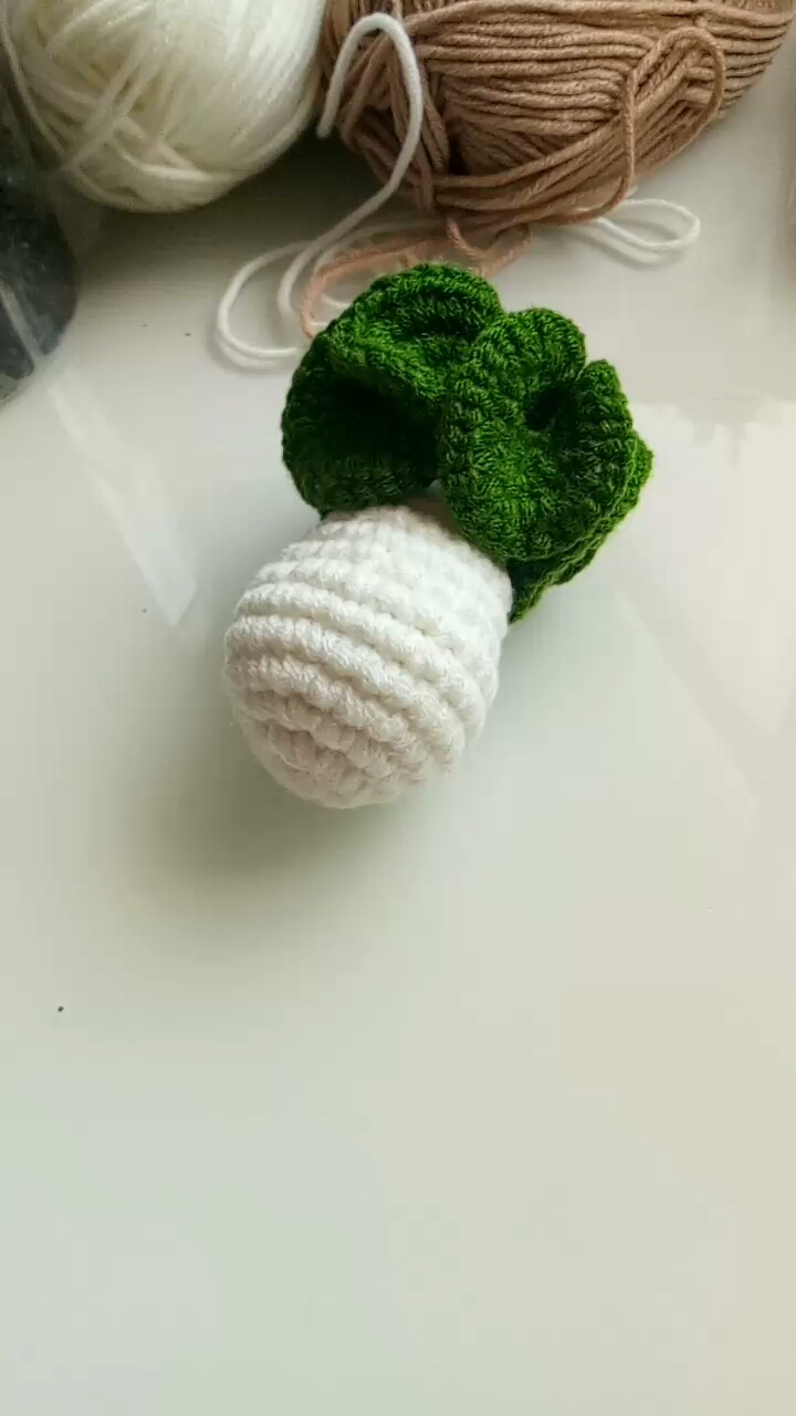 钩针小白菜,需要图解的私我