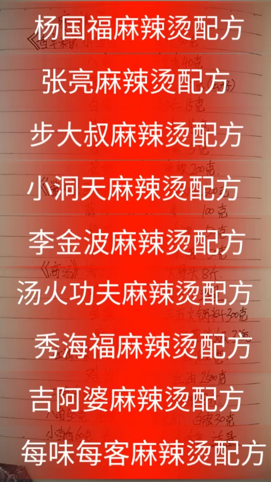麻辣配方 