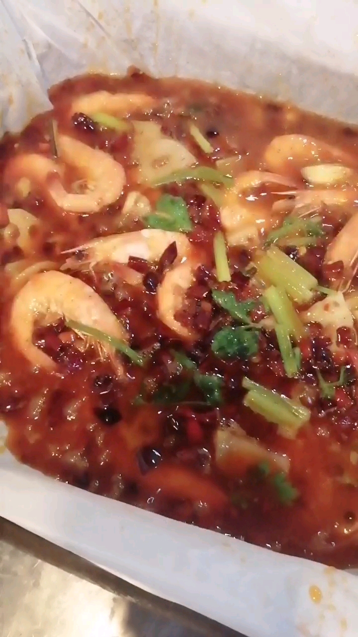 特色纸包虾...看着就想吃