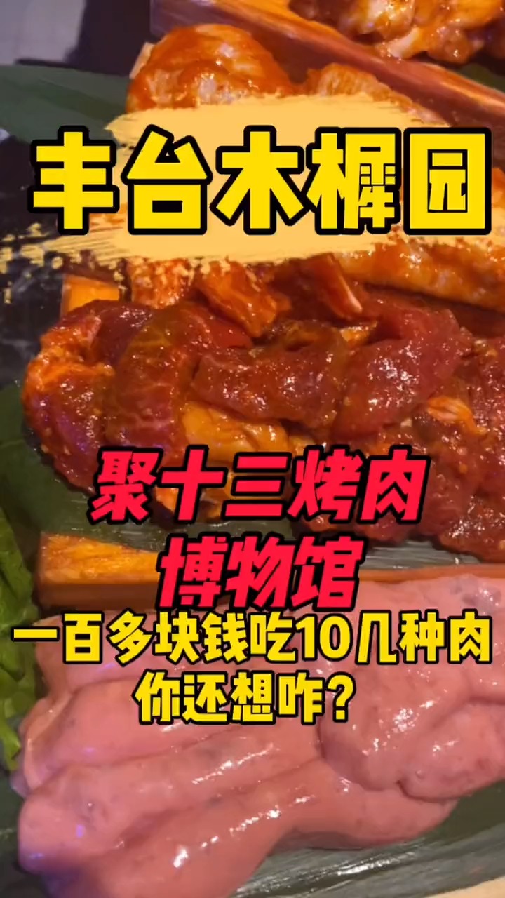 #美食#聚十三烤肉博物馆100多块钱吃十几种肉,你还想咋?