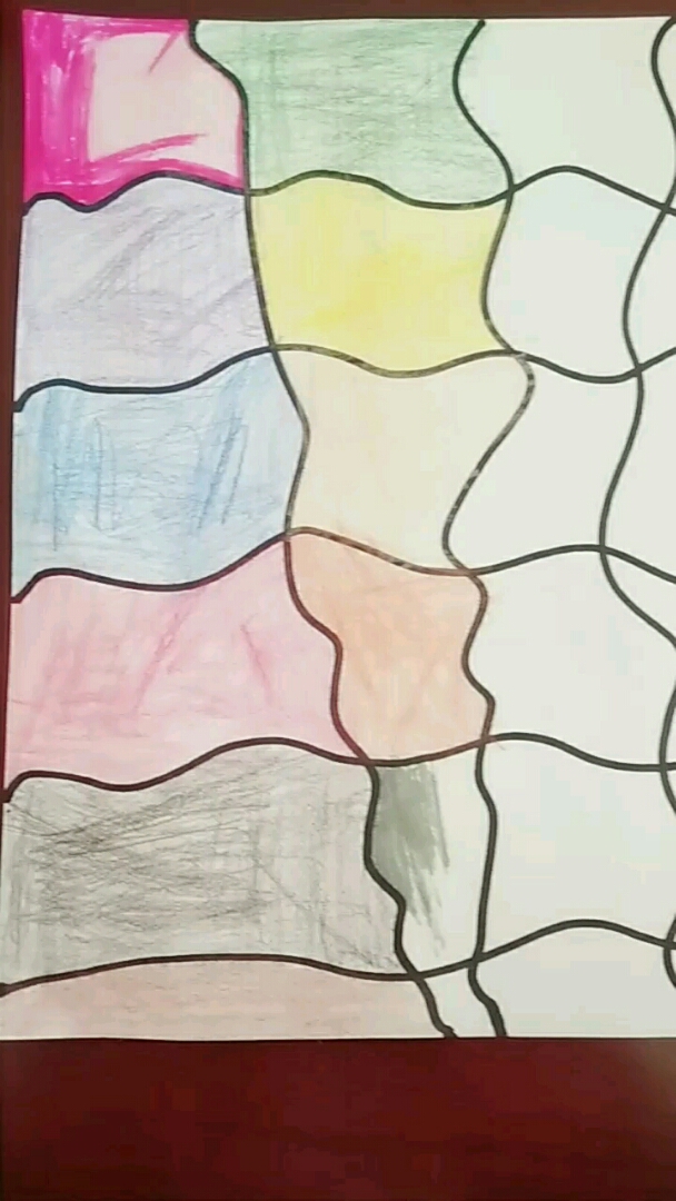 宝贝画的抽象派画作