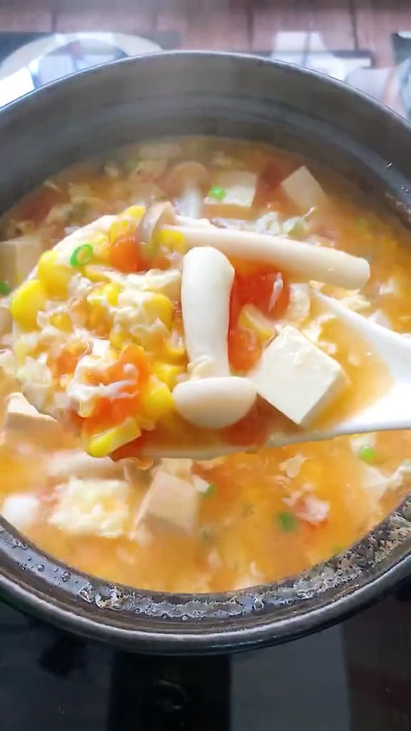 #美食#一款减脂素菜豆腐汤,味道鲜甜美味