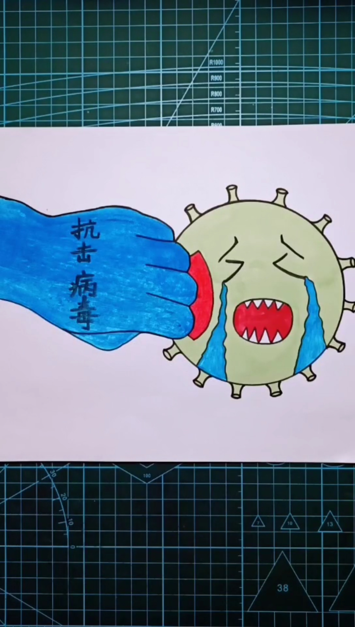 #简笔画#加油武汉