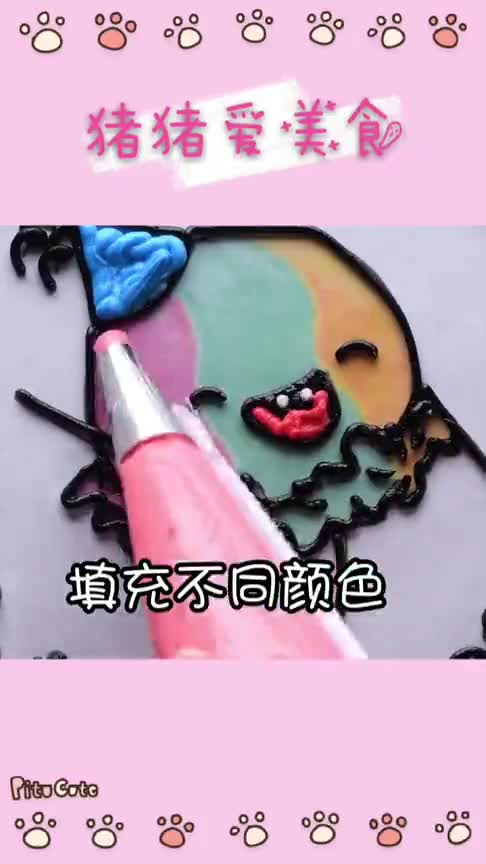 如何在蛋糕上画画这也太精致了吧