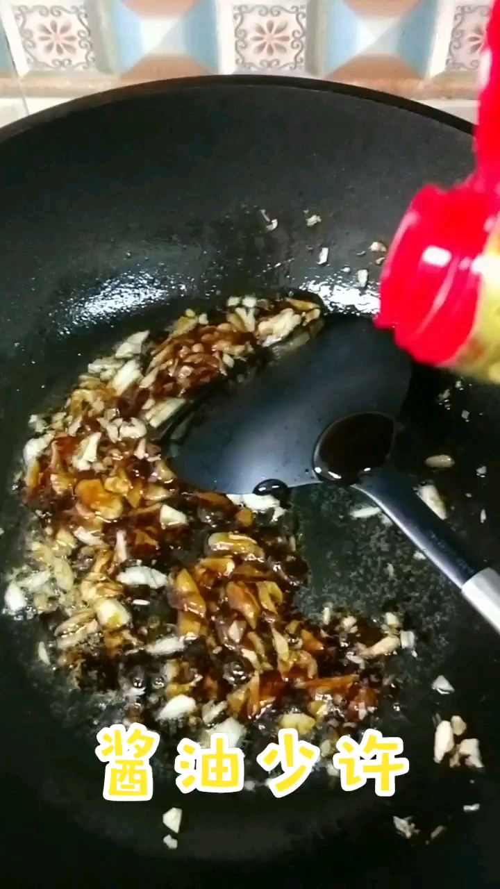 蒜蓉菜花,媳妇的最爱。