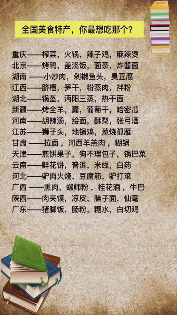 全国美食你吃过几个
