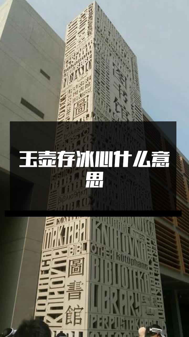 玉壶存冰心什么意思