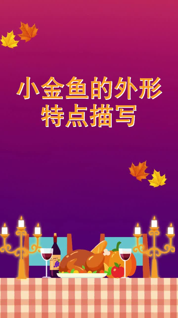 小金鱼的外形特点描写