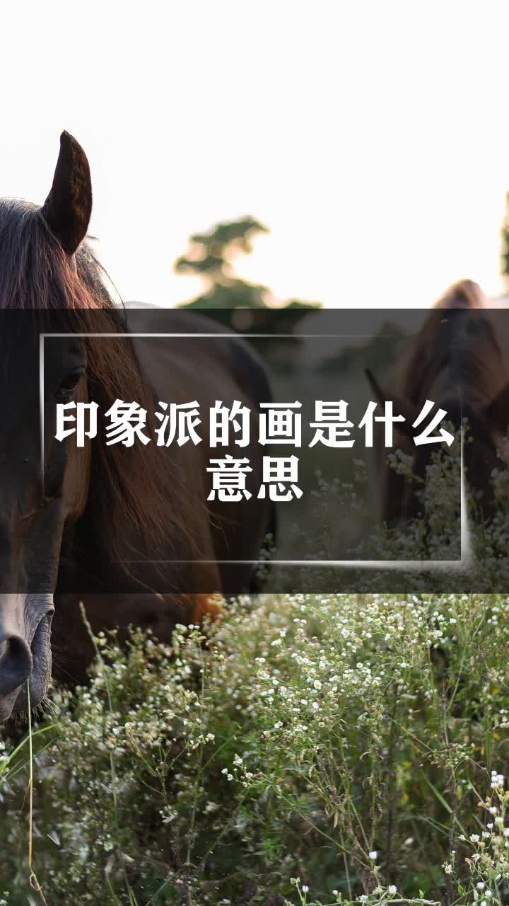 印象派的画是什么意思