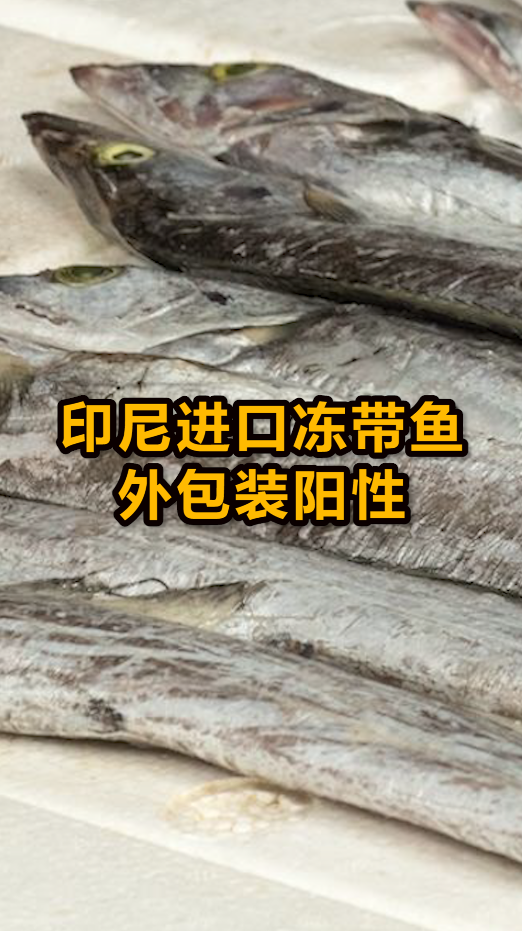 印尼进口冻带鱼外包装阳性,海关总署采取紧急措施