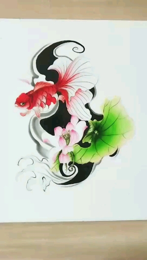 鱼戏新荷