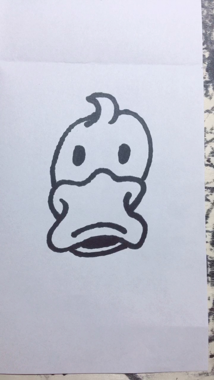 简笔画丑小鸭