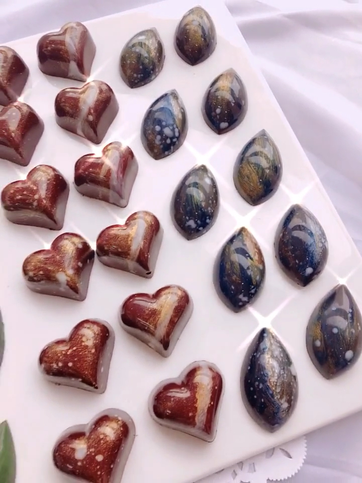 唯美星空巧克力,美得舍不得吃了～