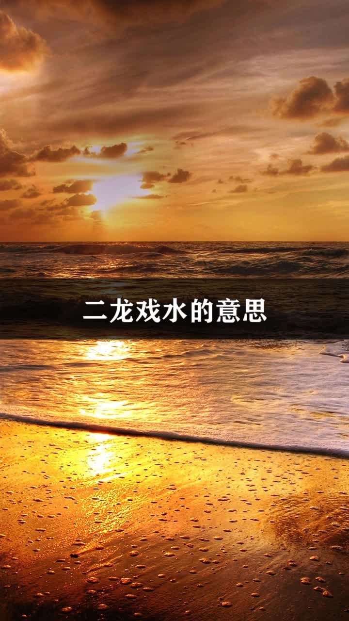 二龙戏水的意思