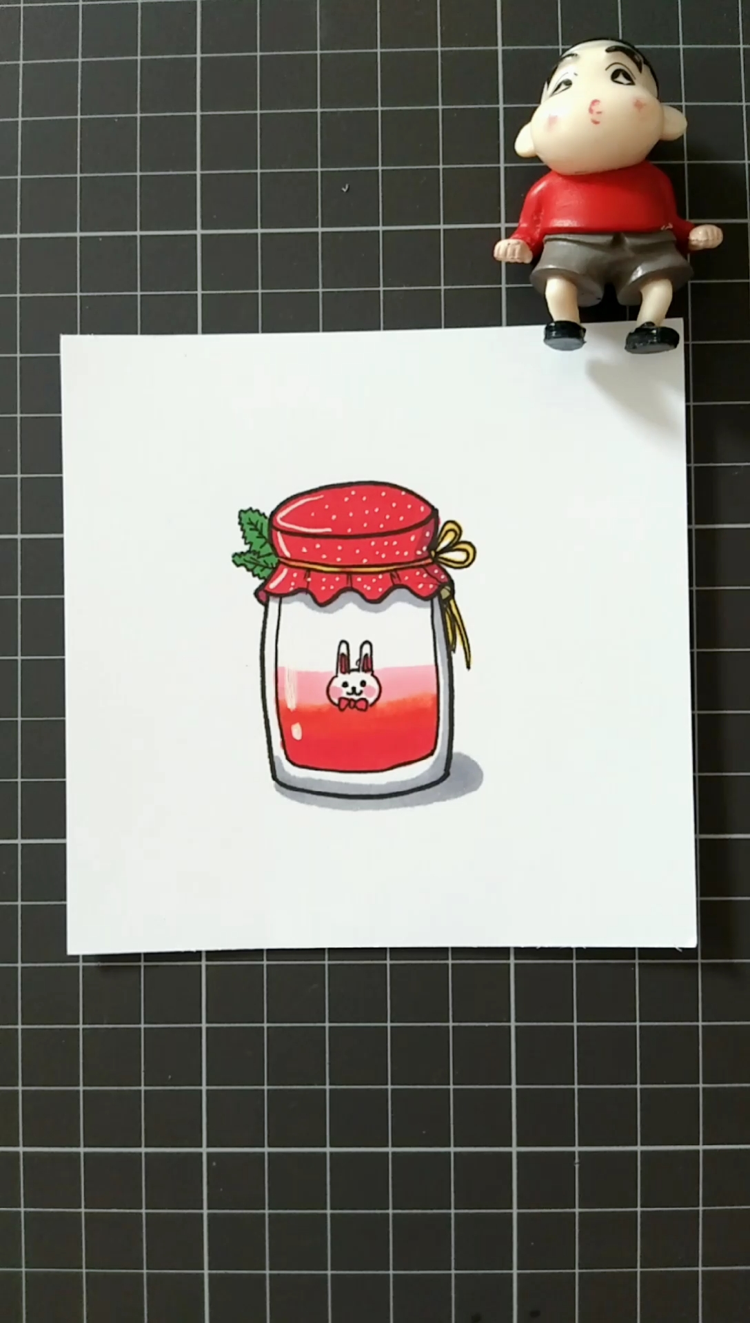 #简笔画#简笔画草莓奶昔