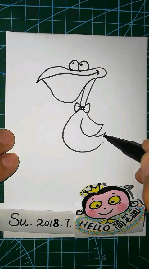 鸬鹚简笔画