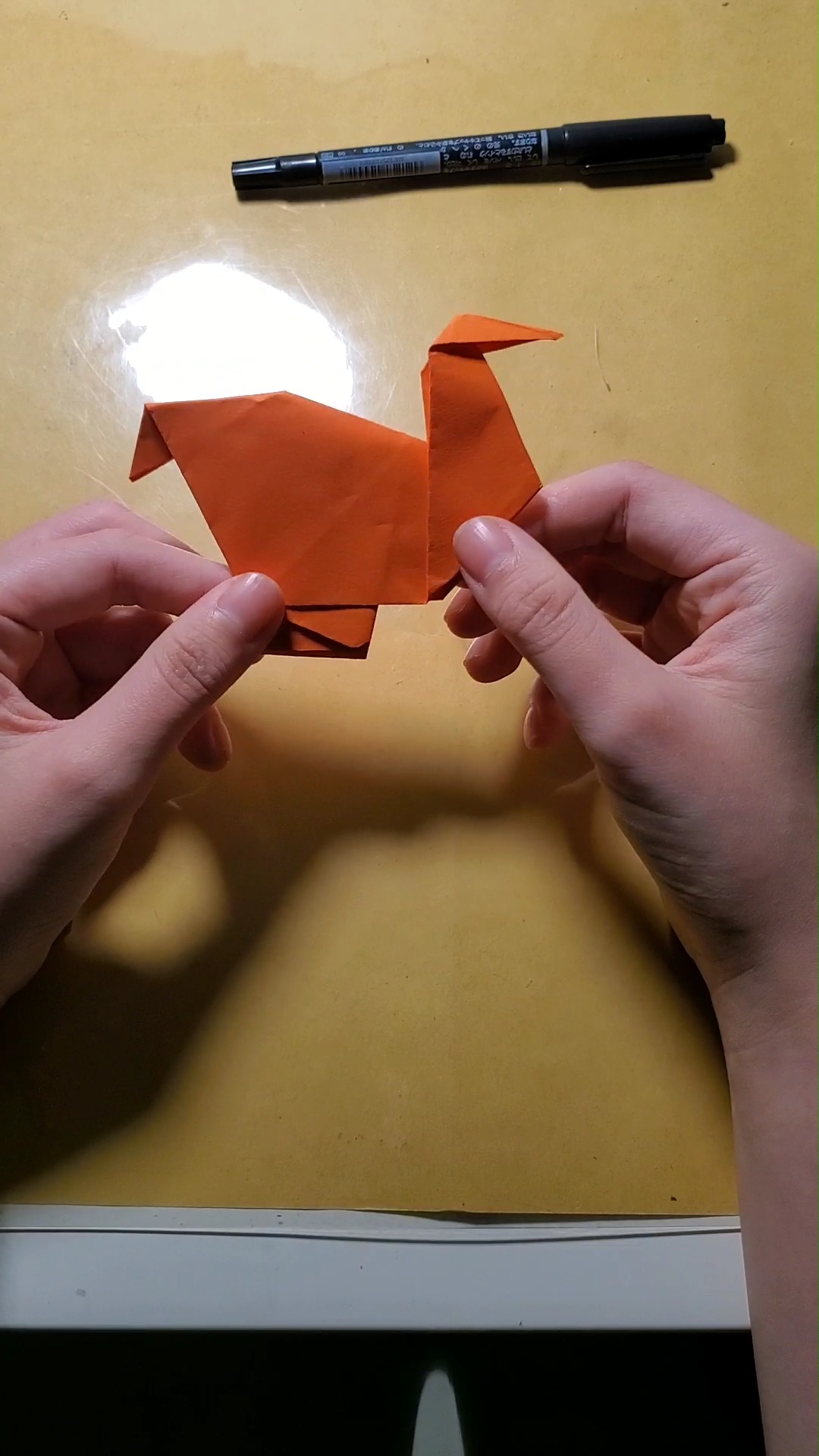 #独竖一知##好知识#手工课救星系列二,大公鸡折纸教程。