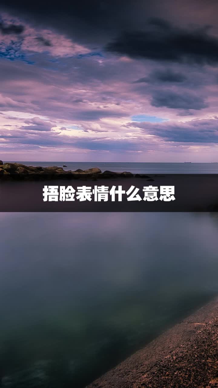 捂脸表情什么意思