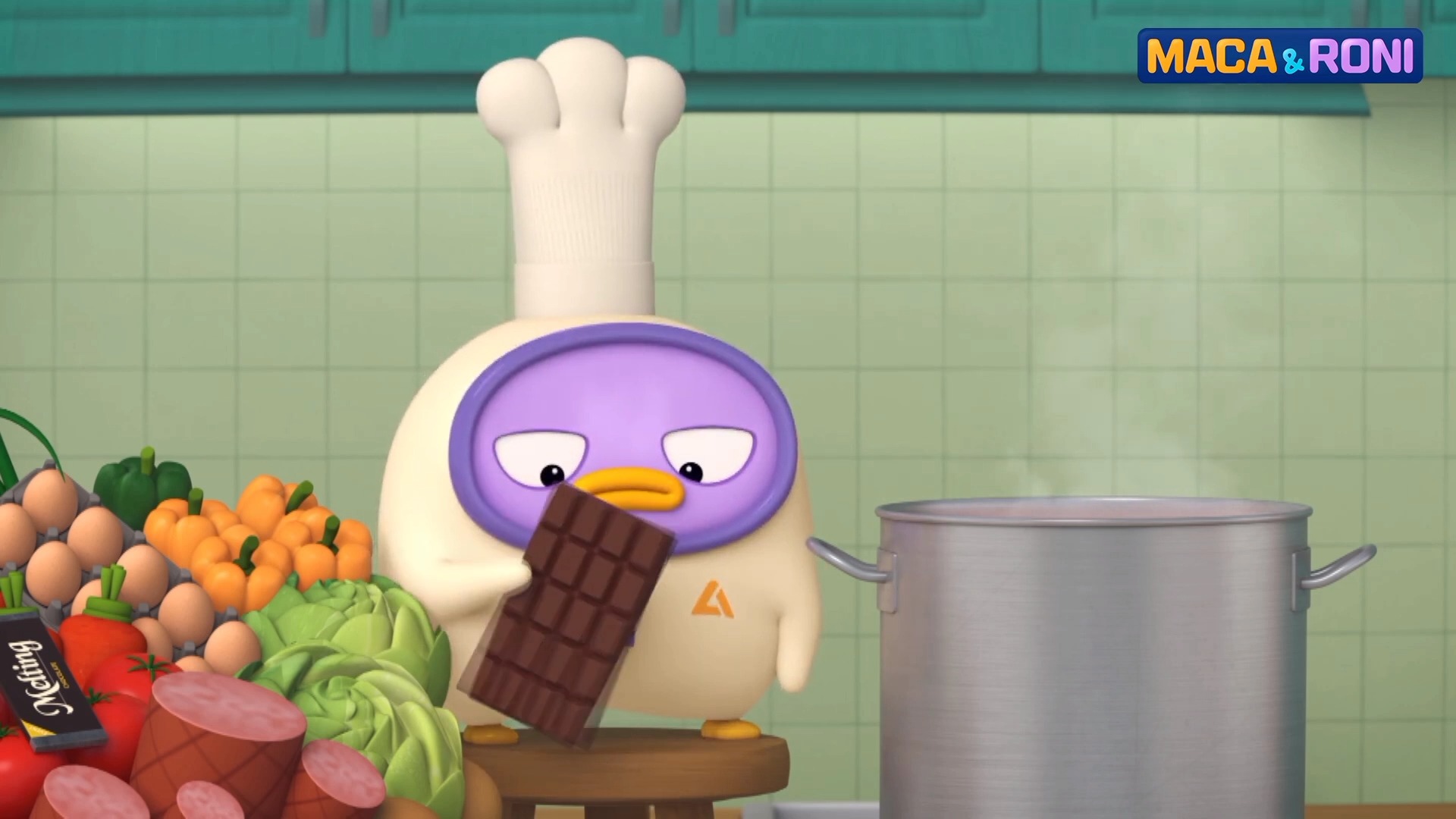 #动漫#鸭子居然变大厨，用各种食物做汤，这是人喝的吗？