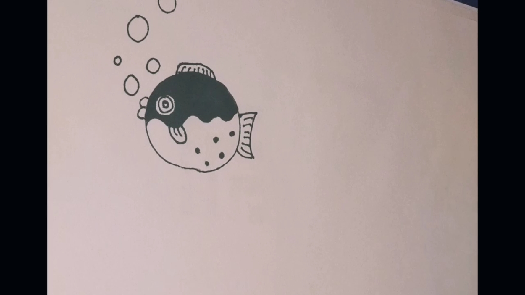 #画画#趣味简笔画之泡泡鱼你喜欢吗