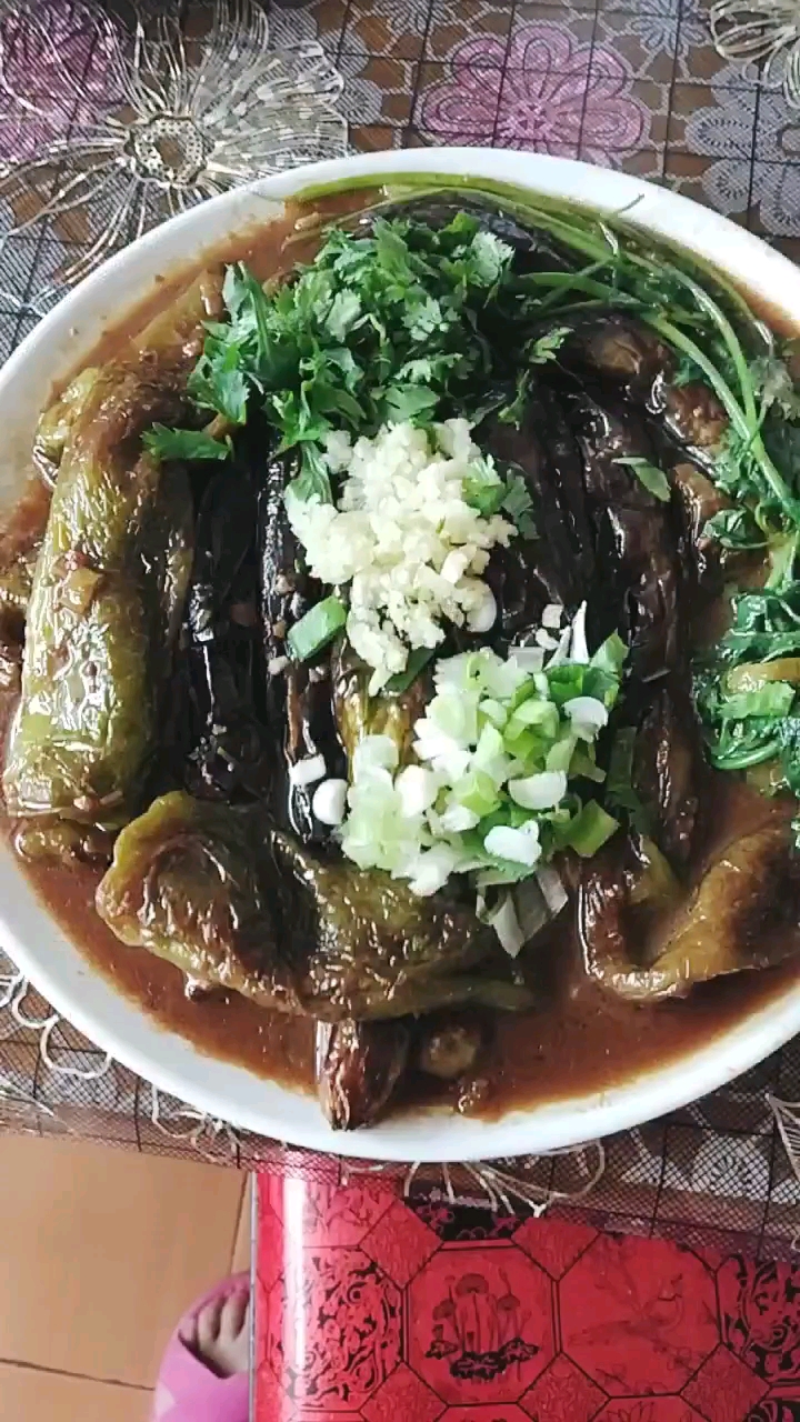 酱焖茄子,