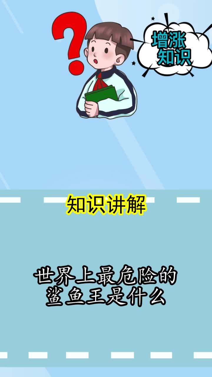 世界上最危险的鲨鱼王是什么,你听懂了吗
