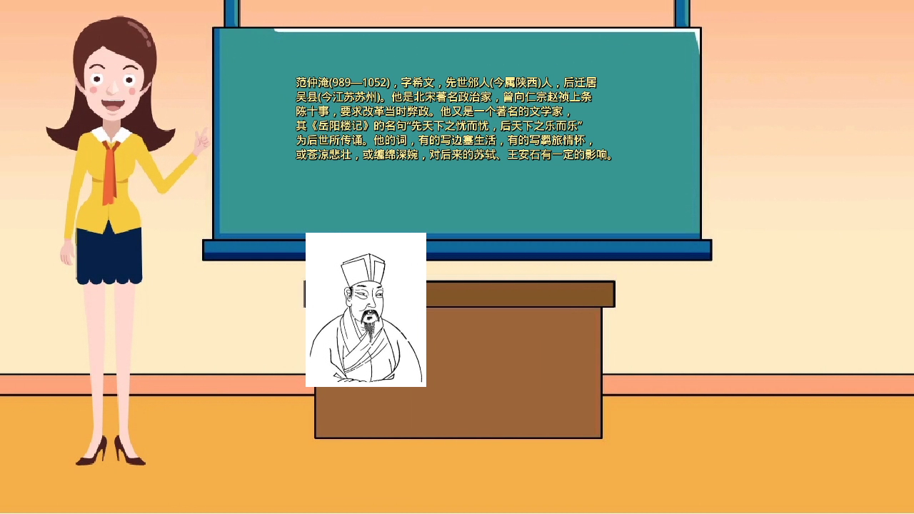 范仲淹简笔画,了解了吗?