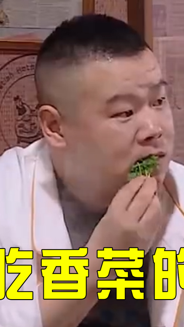 #明星综艺#娱乐圈爱吃香菜的明星:岳云鹏现场表演生吃香菜,小猪吓得一脸懵