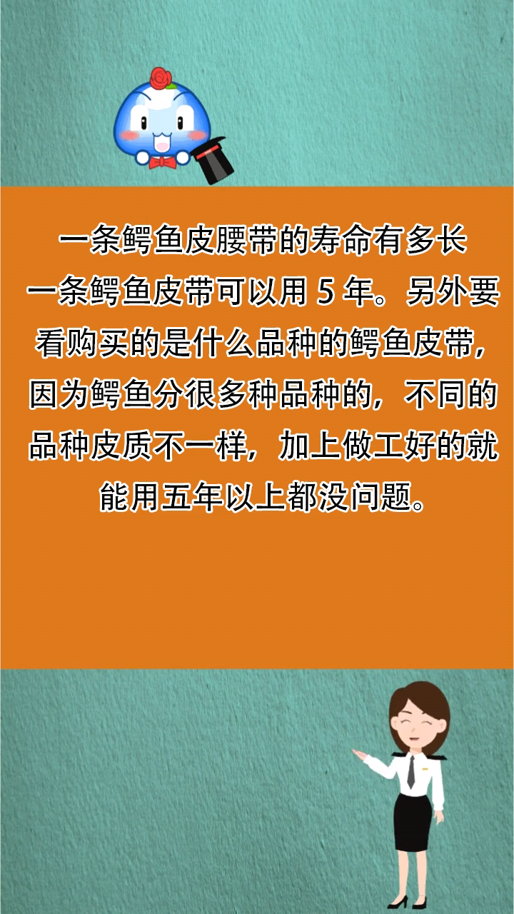 一条鳄鱼皮腰带的寿命有多长