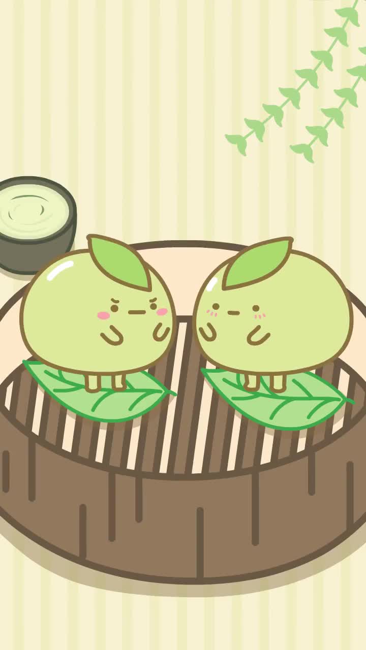 大家青团吃了没有甜的好吃还是咸的好青团清明原创动漫动漫