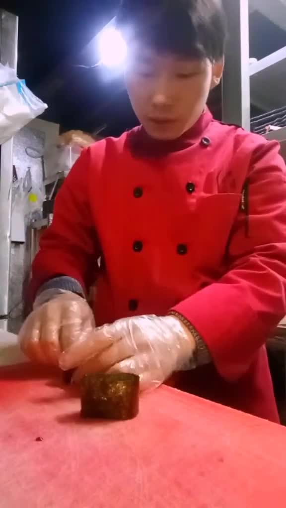 红蟹子军舰寿司做法美式寿司,寿司寿司,寿司小智美式创意寿司