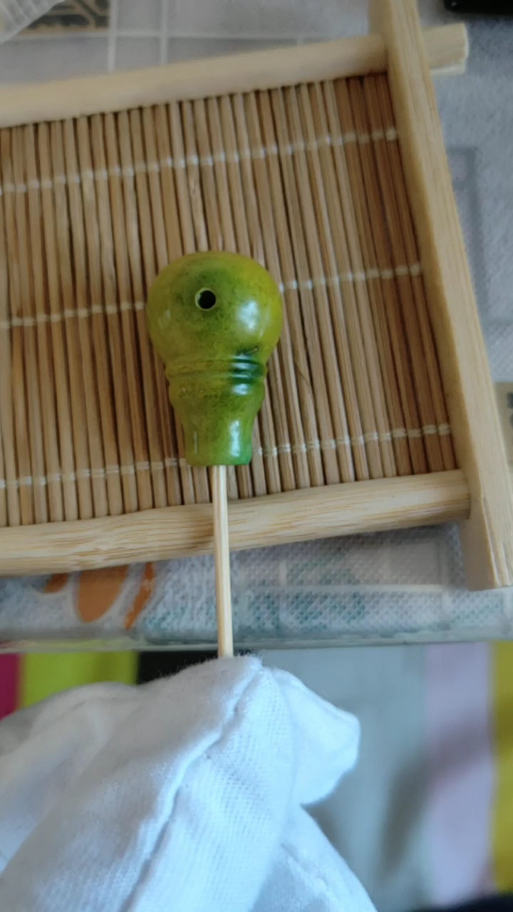 #绿松石三通#菜籽黄绿松三通 天然湖北菜籽黄三通 规格对孔卡16,克重8 