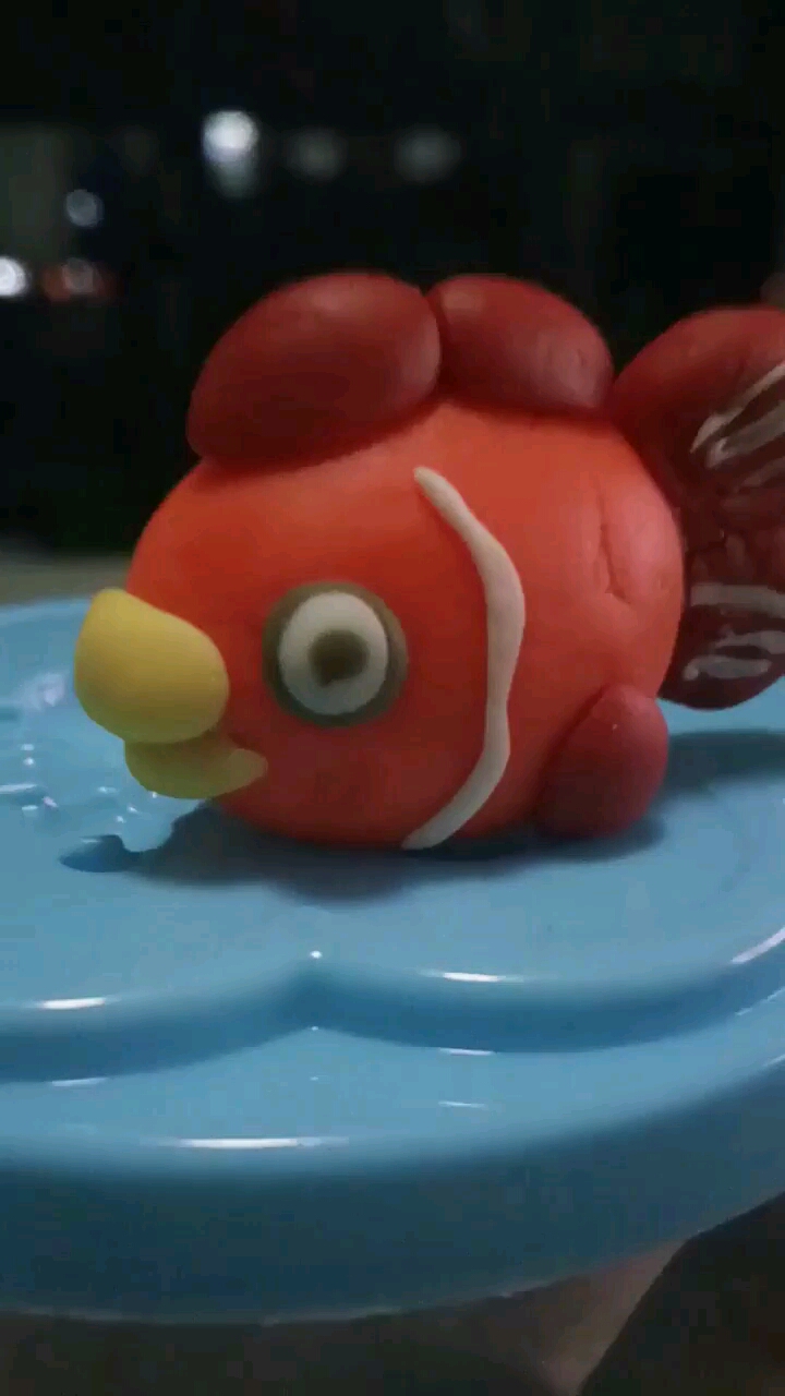 橡皮泥手工小鱼