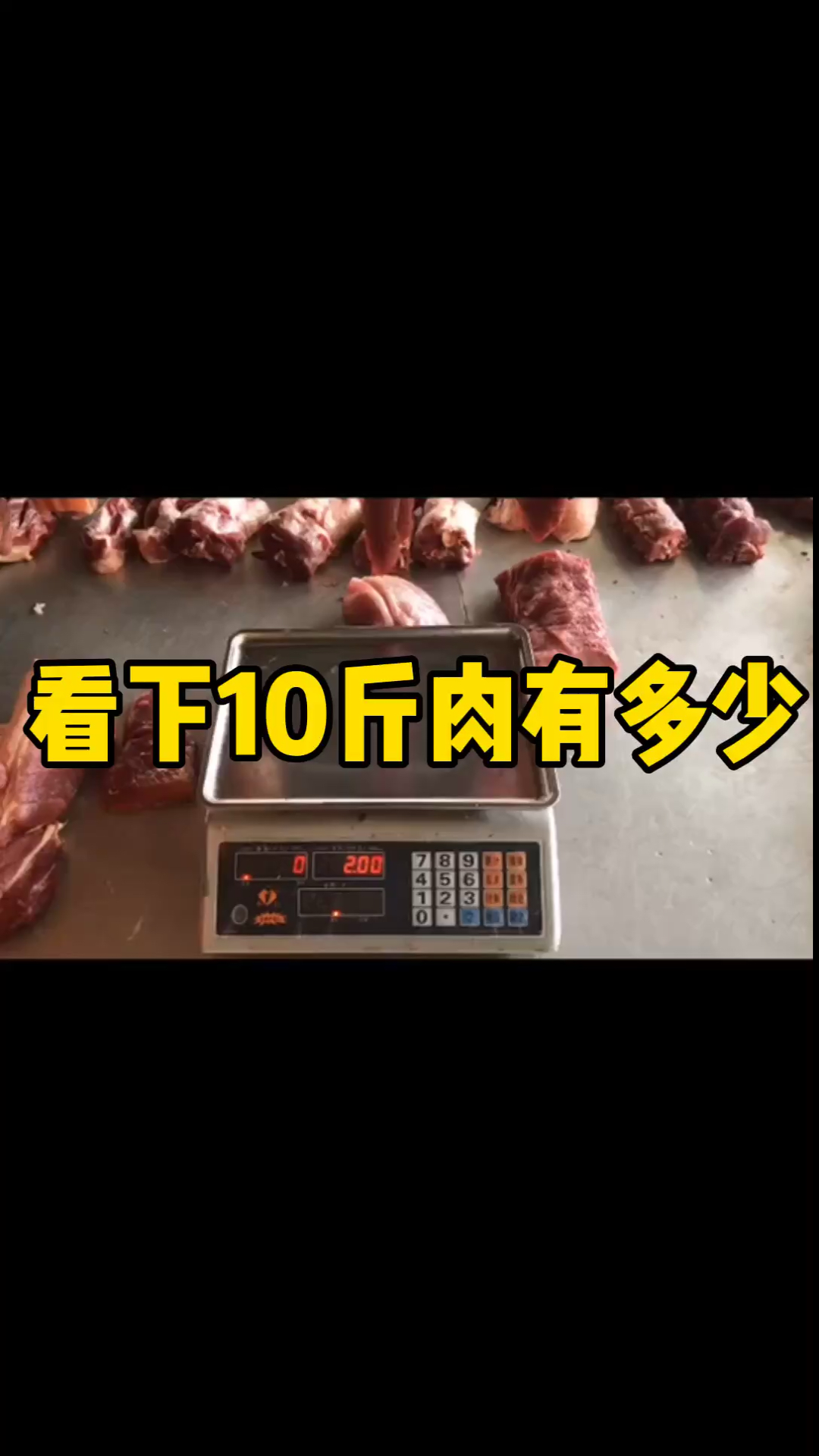 #我要上热门#看下10斤有多少肉肉