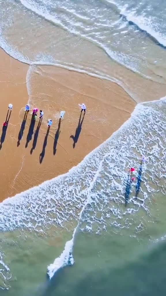 网红沙滩～鱼骨沙洲,这里是福建省东山岛夏日美好计划夏日云派对旅行推荐官