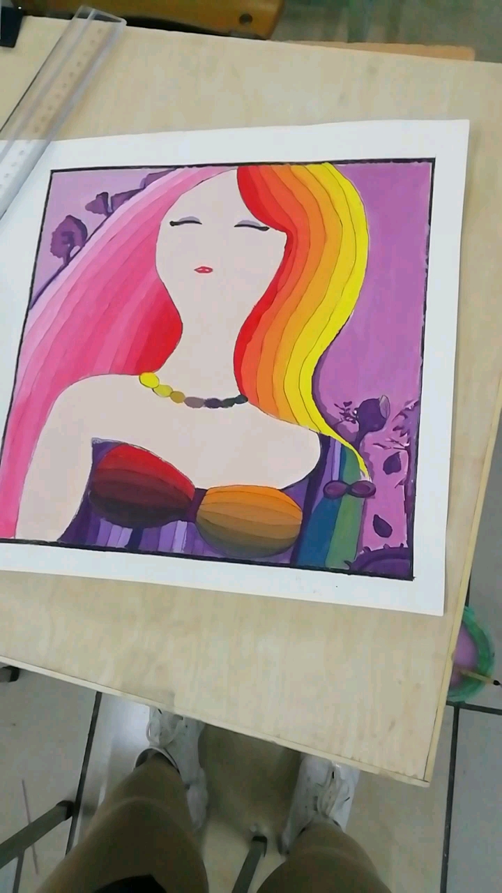 水粉画作品