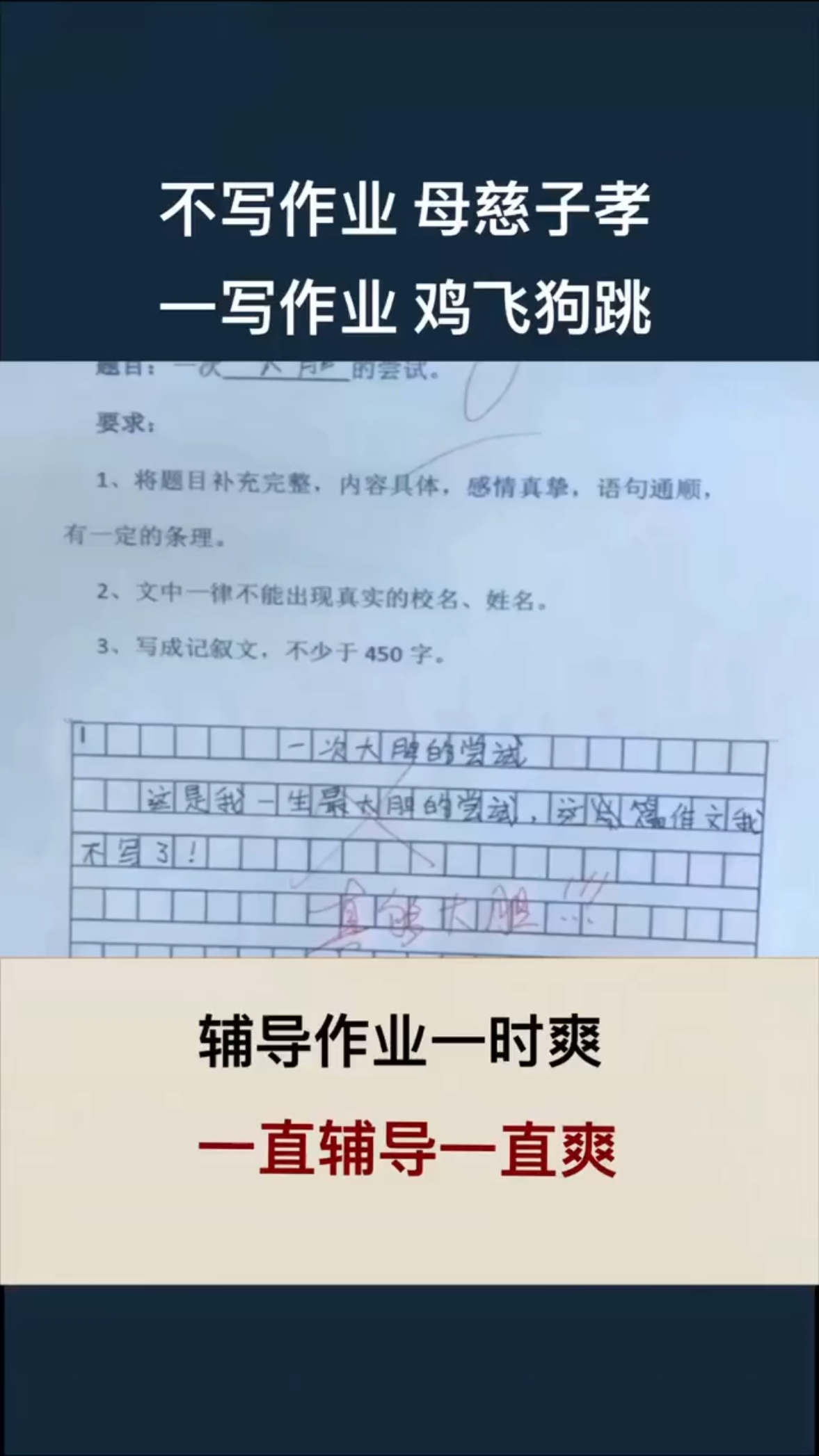 写这作文的孩子你以后一定,,,,,,