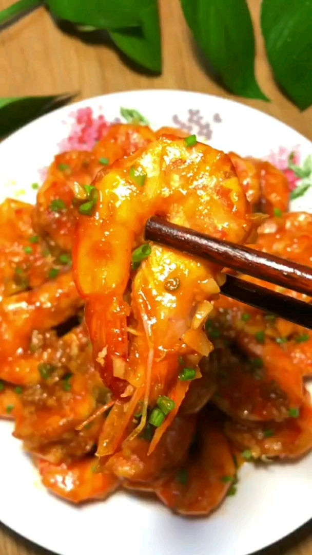 #美食  茄汁大虾