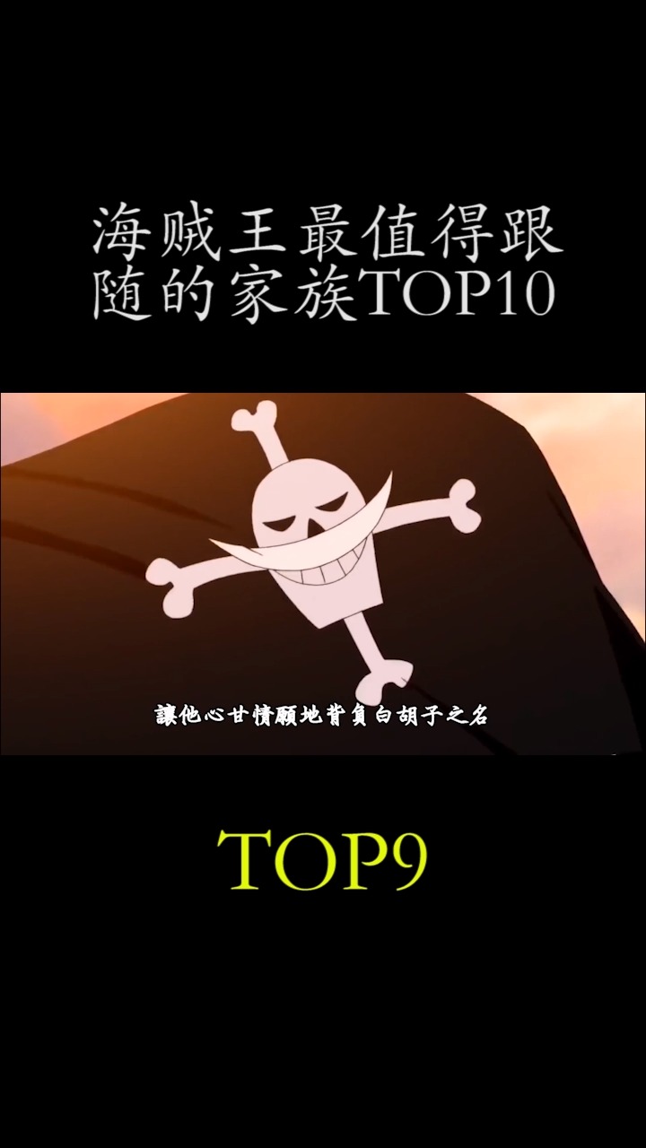 #动漫#海贼王最值得跟随的家族,第九位