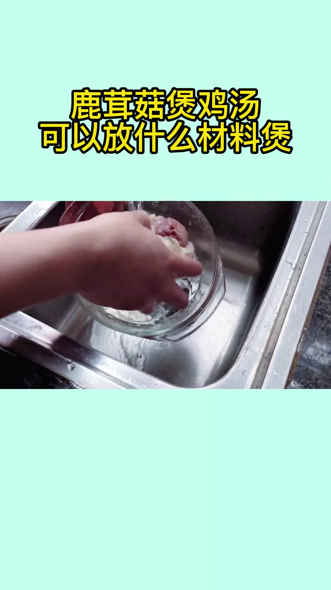 鹿茸菇煲鸡汤可以放什么材料煲,你知道了吗