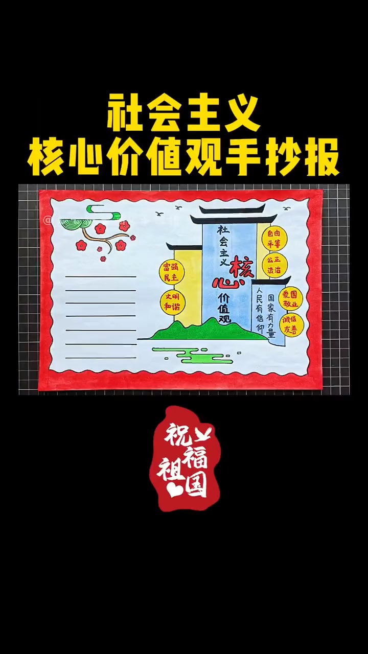 #手抄报#人民有信仰,国家有力量,践行社会主义核心价值观 #手抄报模板社会主义核心价值观。