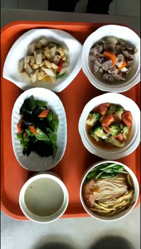 红萝卜清炖羊肉 莲藕五彩鸡丁 西红柿烩兰花 荷兰豆炒木耳 当归乌鸡煲 三丝挂面