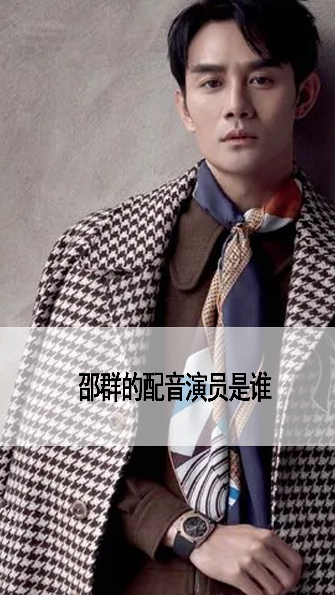 邵群的配音演员是谁